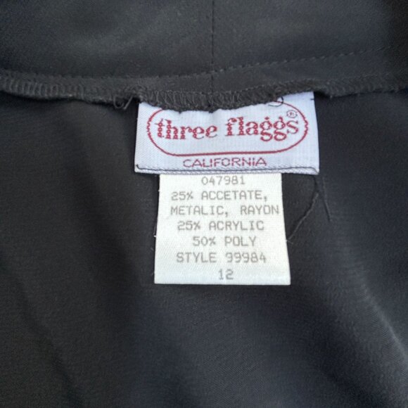 Vintage Three Flags California Women Striped Metallic Sequin Cardigan Sweater 12 - Picture 3 of 8